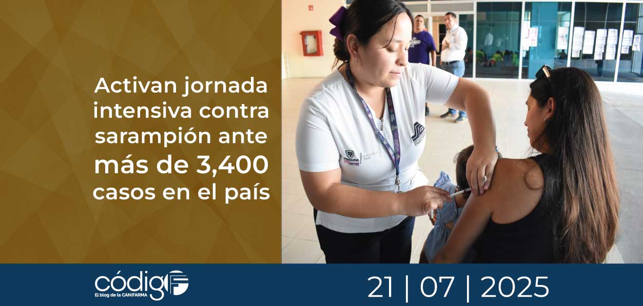Activan jornada intensiva contra sarampión ante más de 3,400 casos en el país