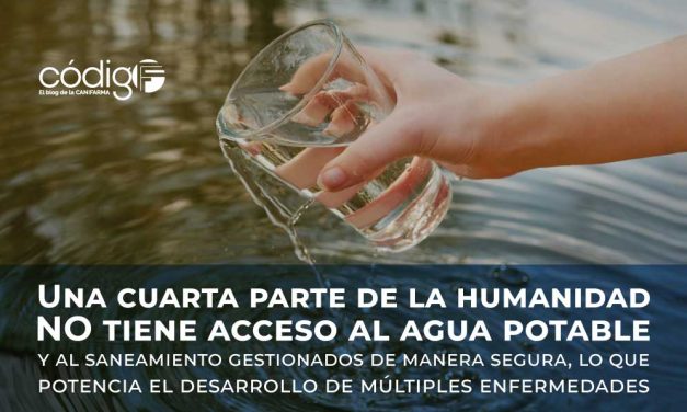 Una cuarta parte de la humanidad NO tiene acceso al agua potable y al saneamiento gestionados de manera segura*, lo que potencia el desarrollo de múltiples enfermedades