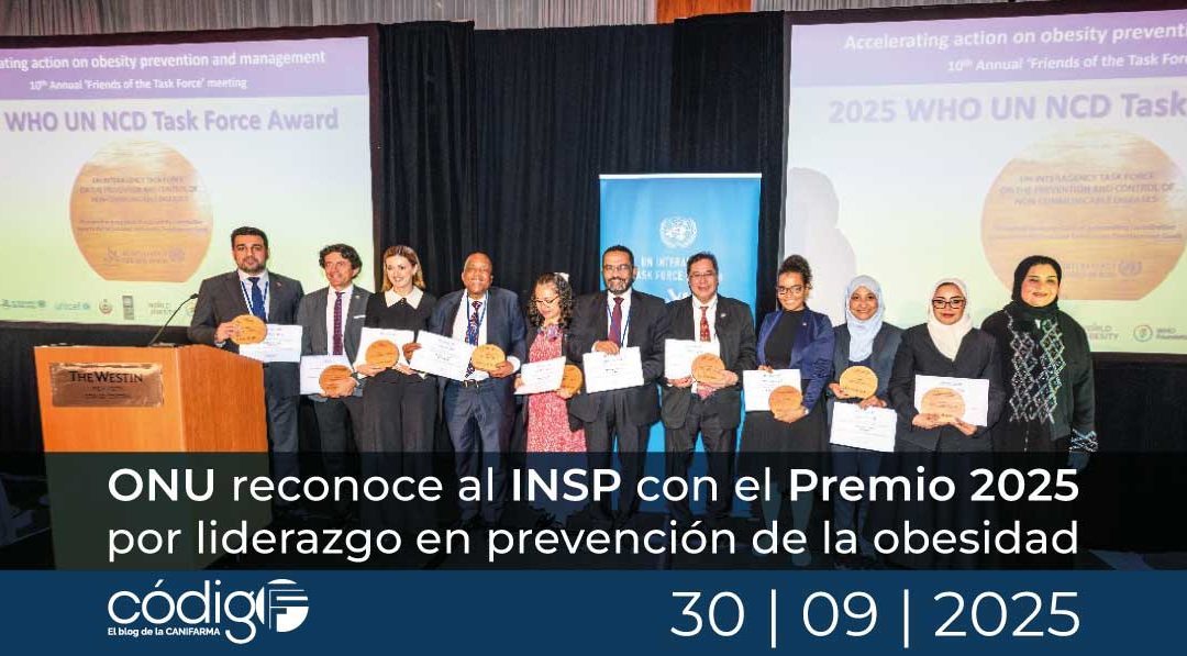 ONU reconoce al INSP con el Premio 2025 por liderazgo en prevención de la obesidad INSPpremio2025ONU