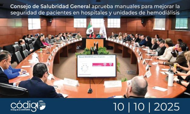 Consejo de Salubridad General aprueba manuales para mejorar la seguridad de pacientes en hospitales y unidades de hemodiálisis
