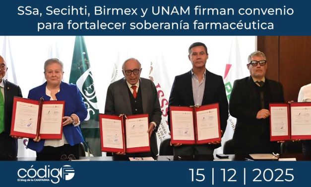 SSa, Secihti, Birmex y UNAM firman convenio para fortalecer soberanía farmacéutica