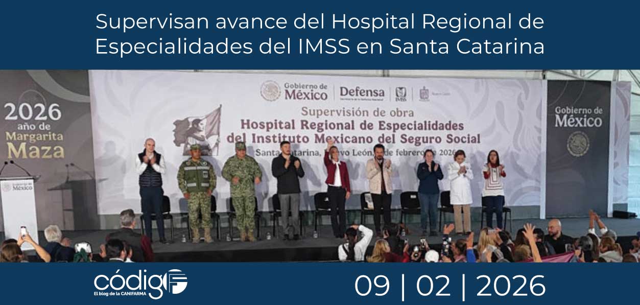 Supervisan avance del Hospital Regional de Especialidades del IMSS en Santa Catarina