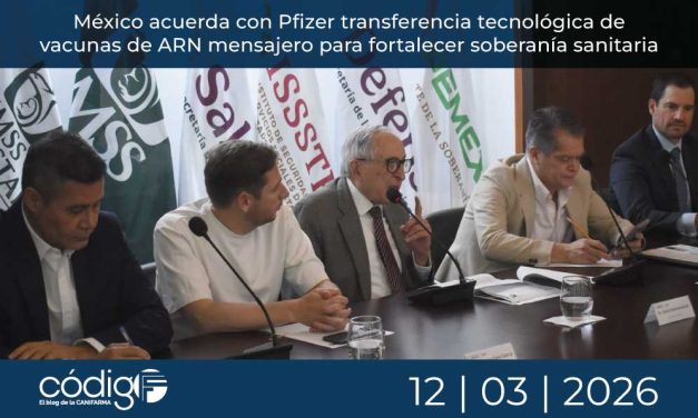 México acuerda con Pfizer transferencia tecnológica de vacunas de ARN mensajero para fortalecer soberanía sanitaria