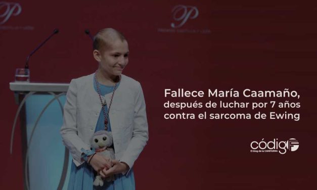 Fallece María Caamaño, después de luchar por 7 años contra el sarcoma de Ewing