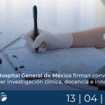 UNAM y Hospital General de México firman convenio para fortalecer investigación clínica, docencia e innovación