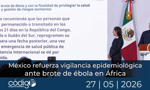 México refuerza vigilancia epidemiológica ante brote de ébola en África