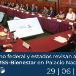 Gobierno federal y estados revisan avances de IMSS-Bienestar en Palacio Nacional