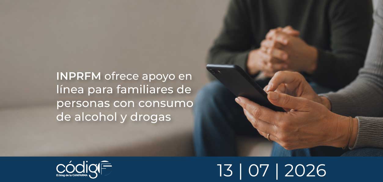 INPRFM ofrece apoyo en línea para familiares de personas con consumo de alcohol y drogas