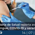 Secretaría de Salud reporta avances en dengue, COVID-19 y sarampión