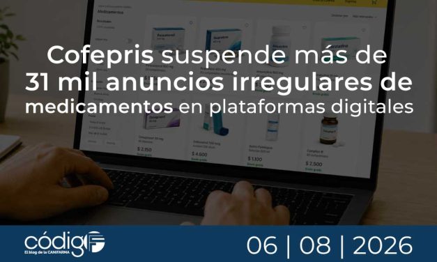 Cofepris suspende más de 31 mil anuncios irregulares de medicamentos en plataformas digitales