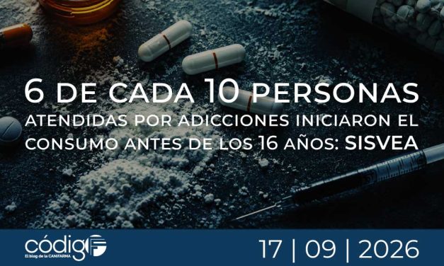 6 de cada 10 personas atendidas por adicciones iniciaron el consumo antes de los 16 años: SISVEA