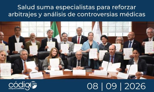 Salud suma especialistas para reforzar arbitrajes y análisis de controversias médicas